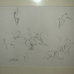 Polo players an original work by 
Judy Boyt pencil on paper mounted un-framed fo more information on Judy plese log onto www.emptyplinth.co.uk