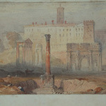 The forum in Rome original watercolour