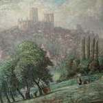 Arthur Douglas Peppercorn landscape painter born 28th February 1847 died 1926 A student of Gerome at the school of Beauxs arts Paris who influenced him A member of  the International Society of Sculptors painters and Engravors. Museum collections Amsterdam, Dusseldorf and Leeds unframed