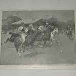 A print of A new polo ground for Londoners A match at Wimbledon Park polo club drawn by Frank Craig