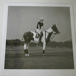 A limited edition  photograph by Mike Roberts English 20th century Prince Charles Guards polo club 1968 numbered 1/25