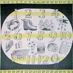 ERIC RAVILLIOUS BORN 1903 DIED 1942 A LIMITED EDITION CHILDS HANKERCHIEF 'NUMBERS' WITH PRINT IN AN ORIGINAL FOLDER LIMITED EDTION OF 500 ONLY 200 WITH THE PURE COTTON HANKERCHIEF