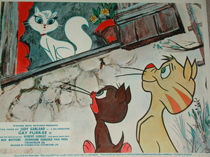 Film poster for Gay Purr-ee with the  voice of Judy Garland