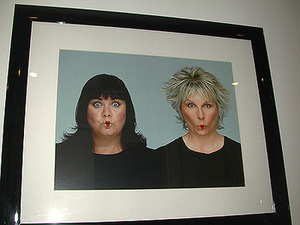 French and Saunders photogrpahed by Trevor Leighton exhibited in Fashion exposures 2001 number 161