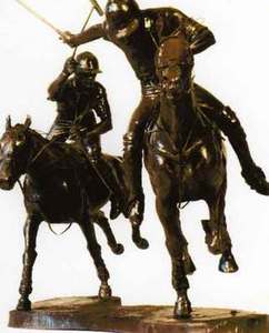 David Geenty English 20th century a truly magnificent bronze Hurlingham edition of 15 only 12 weeks delivery as each piece cast individually. 14lbs 8 oz weight